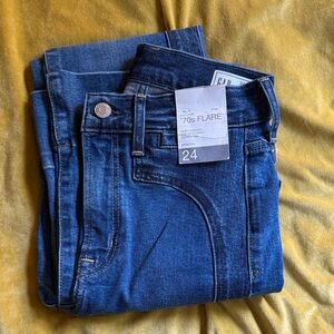 GAP Dark Blue 70s Flare Jeans